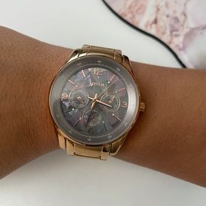 Fossil Multi-colored/ Rose Gold Watch